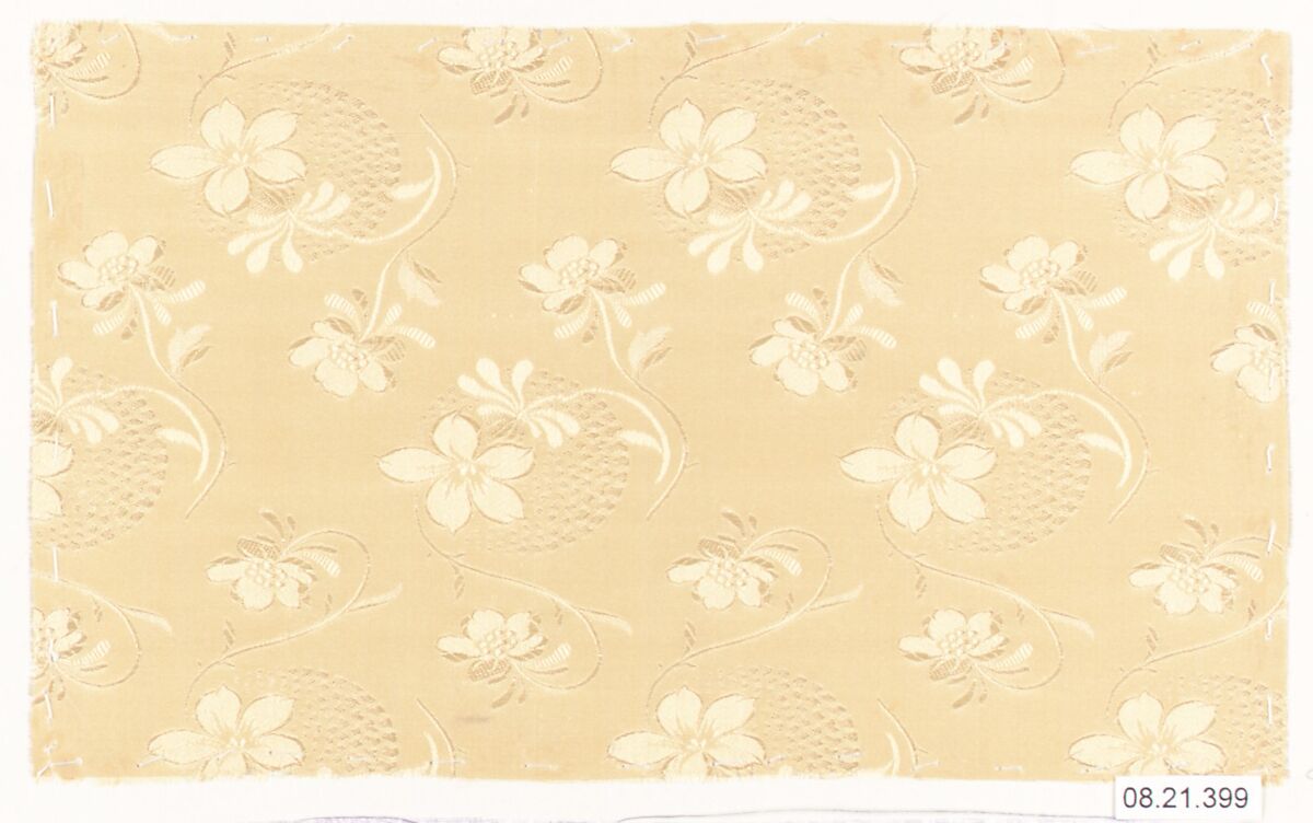 Textile sample, Unknown Designer, Silk 