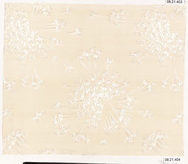 Textile sample, Unknown Designer, Silk 