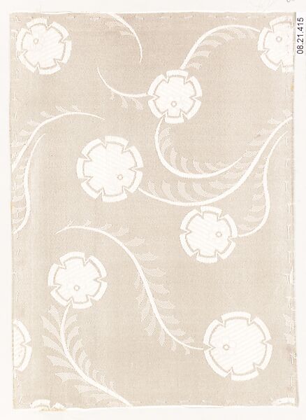 Textile sample, Unknown Designer, Silk 