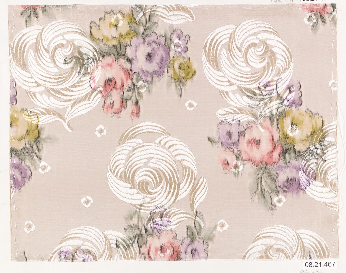 Textile sample, Unknown Designer, Silk 