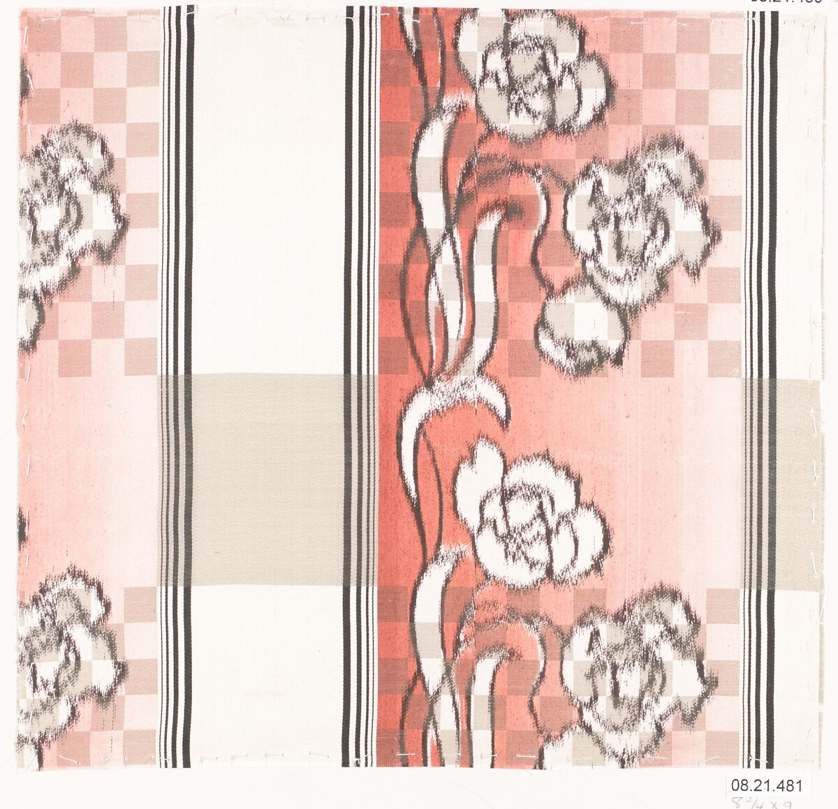 Textile sample, Unknown Designer, Silk