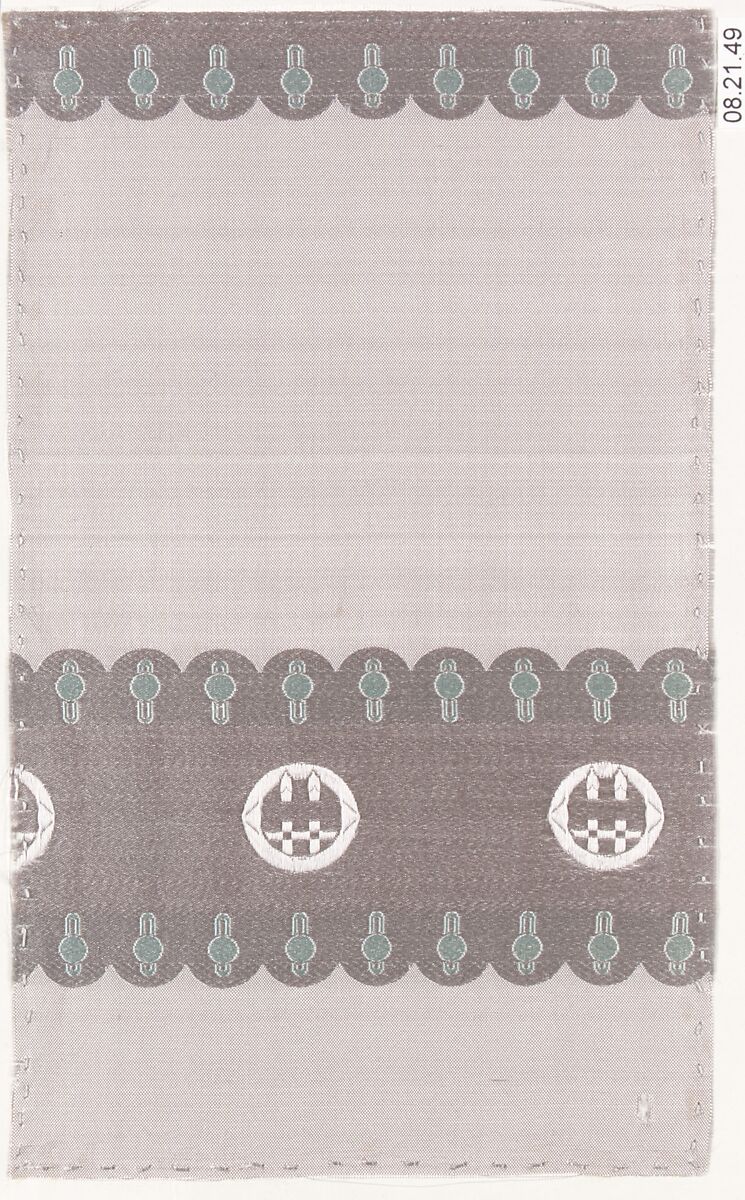 Textile sample, Unknown Designer, Silk 