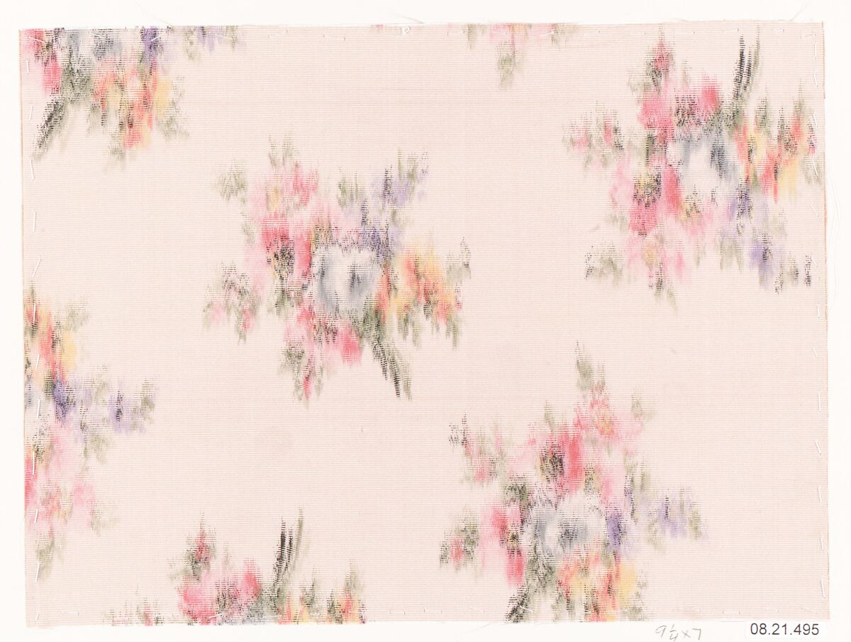 Textile sample, Unknown Designer, Silk 