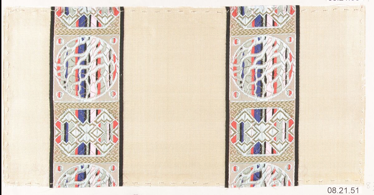 Textile sample, Unknown Designer, Silk 