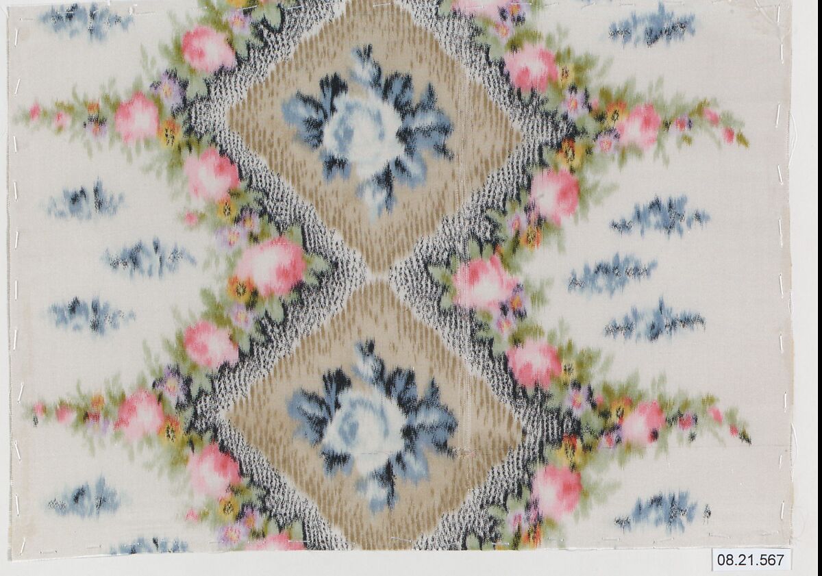Textile sample, Unknown Designer, Silk 