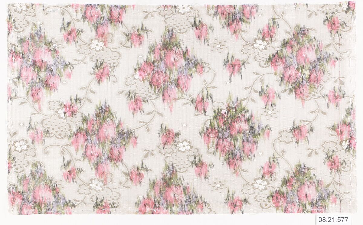 Textile sample, Unknown Designer, Silk