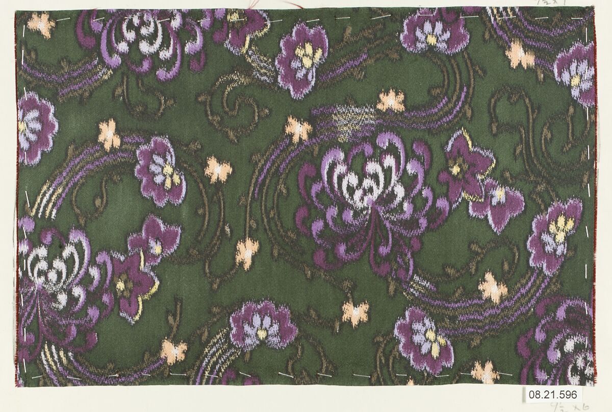 Textile sample, Unknown Designer, Silk
