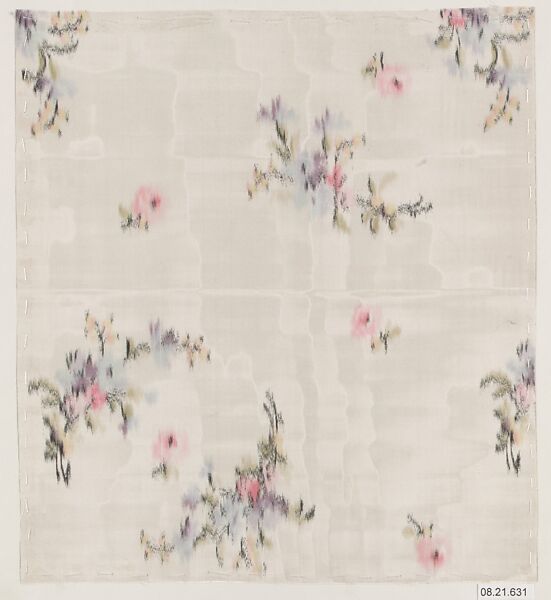 Textile sample, Unknown Designer, Silk 