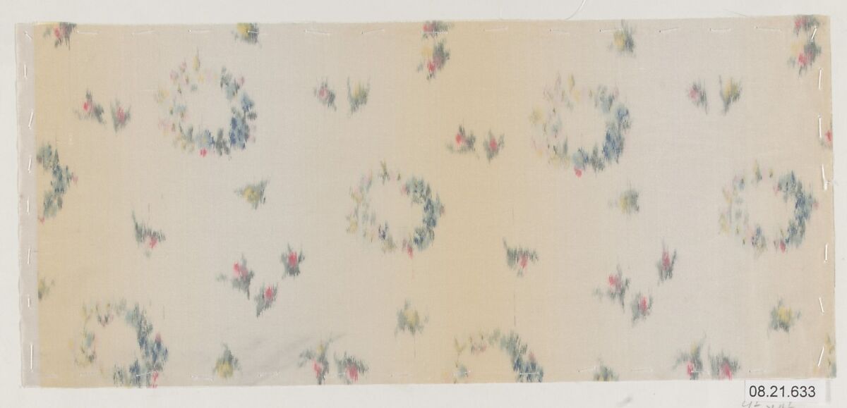 Textile sample, Unknown Designer, Silk 