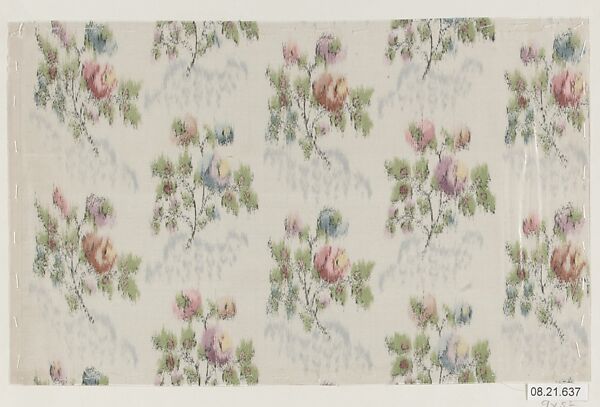 Textile sample, Unknown Designer, Silk 