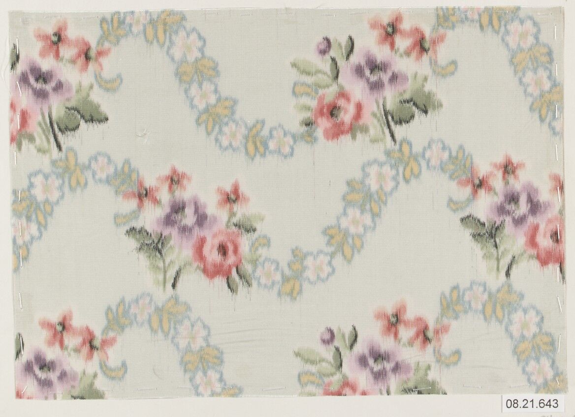 Textile sample, Unknown Designer, Silk 
