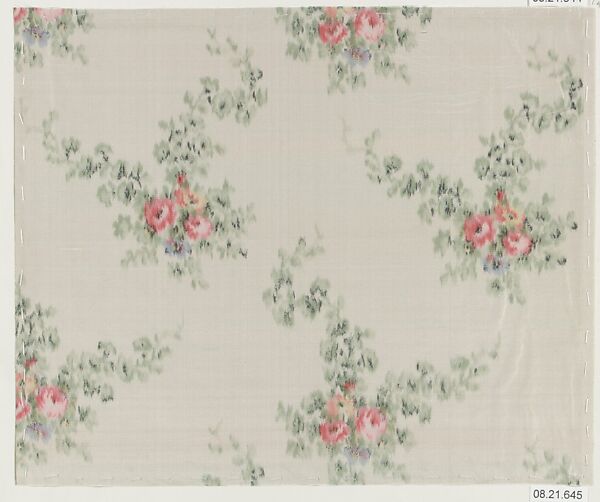 Textile sample, Unknown Designer, Silk 