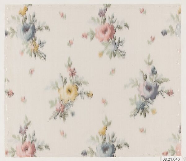 Textile sample, Unknown Designer, Silk 