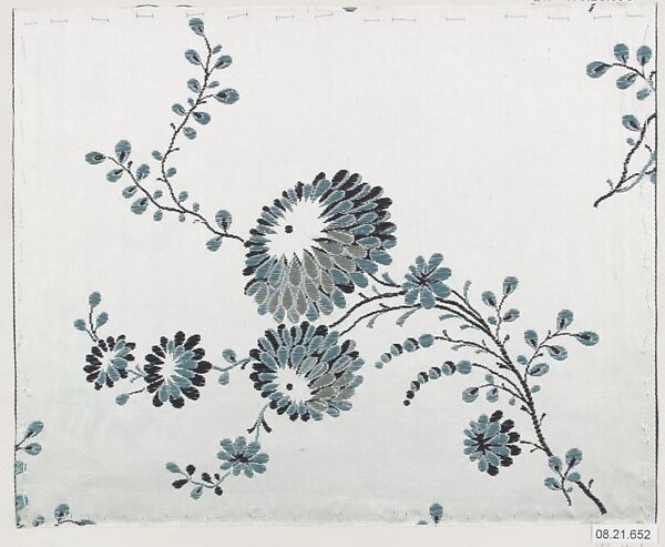 Textile sample, Unknown Designer, Silk 