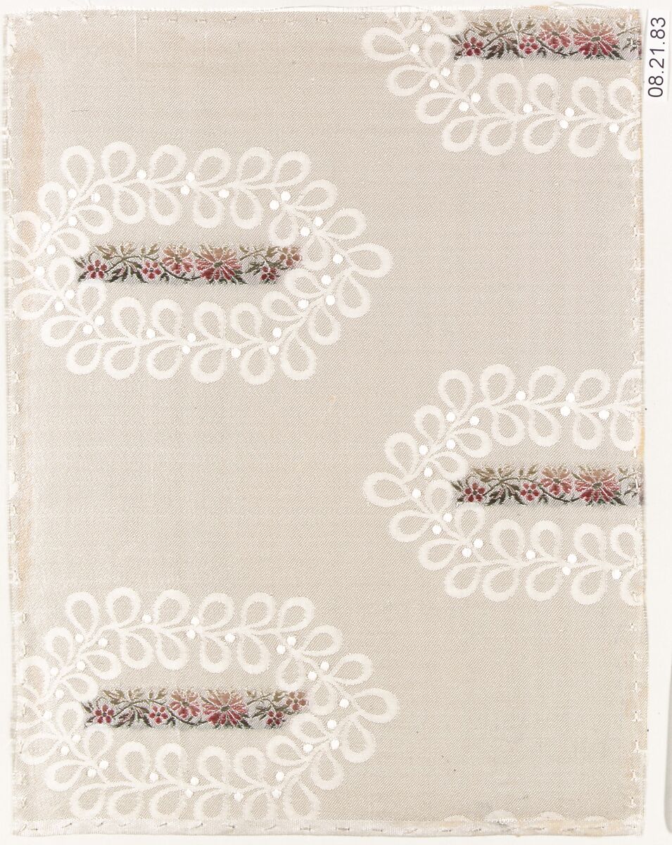 Textile sample, Unknown Designer, Silk 