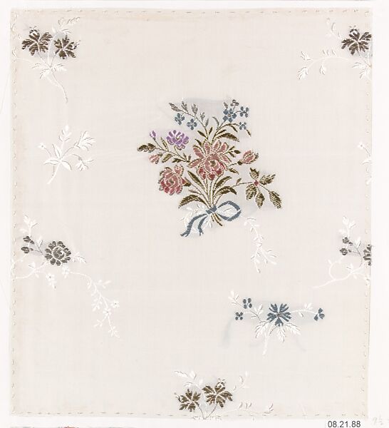 Textile sample, Unknown Designer, Silk 