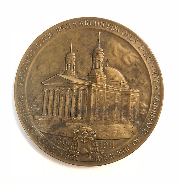 Jubilee of Cardinal Gibbons' Priesthood, Joseph Maxwell Miller (American, Baltimore, Maryland 1877–1933), Bronze, struck