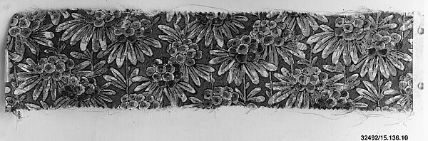 Textile fragment, Unknown Designer, Silk brocade 