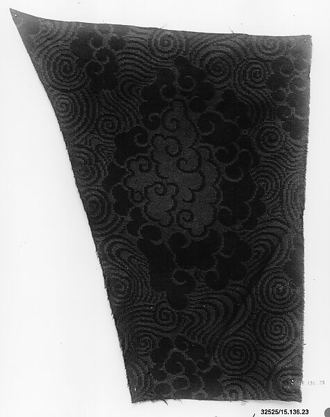 Fragment, Unknown Designer, Silk brocade with wool back 