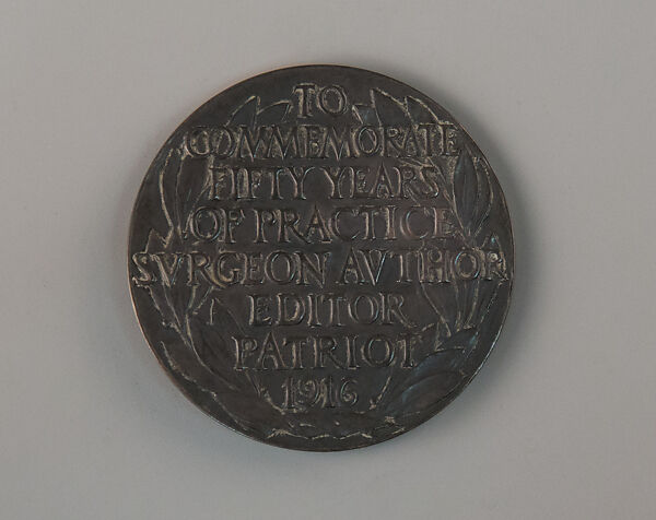 In Honor of Dr. Pilcher, Charles Keck (American, New York 1875–1951 New York), Silver