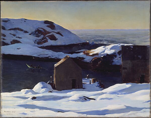 Winter, Monhegan Island, Rockwell Kent (American, Tarrytown, New York 1882–1971 Plattsburgh, New York), Oil on canvas 