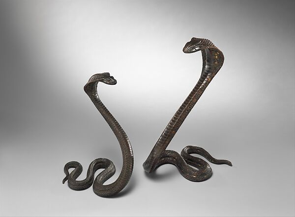 Cobra, Jean Dunand (French (born Switzerland), Lancy 1877–1942 Paris), Bronze, gold 