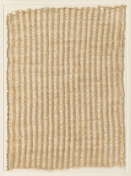 Textile sample, Anni Albers (American (born Germany), Berlin 1899–1994 Orange, Connecticut), Linen 