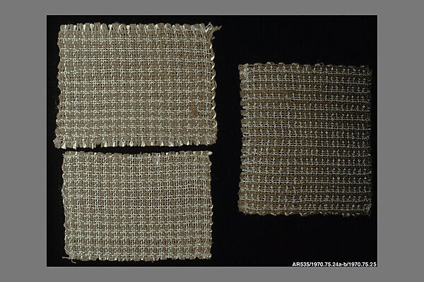 Textile sample, Anni Albers (American (born Germany), Berlin 1899–1994 Orange, Connecticut), Linen, rayon 