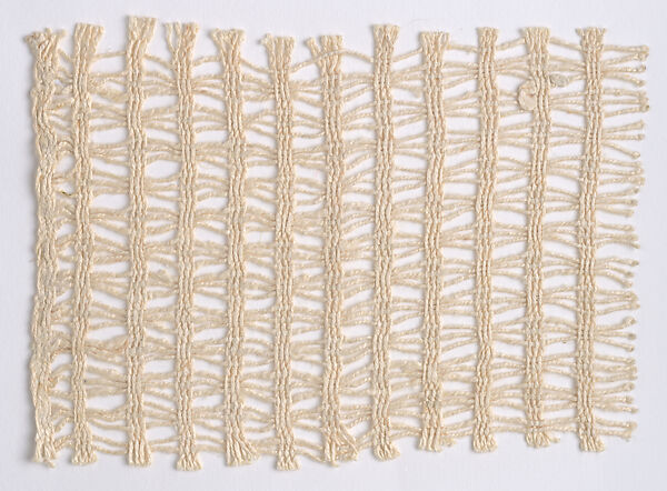 Textile sample, Anni Albers (American (born Germany), Berlin 1899–1994 Orange, Connecticut), Synthetic, possibly fiberglass 