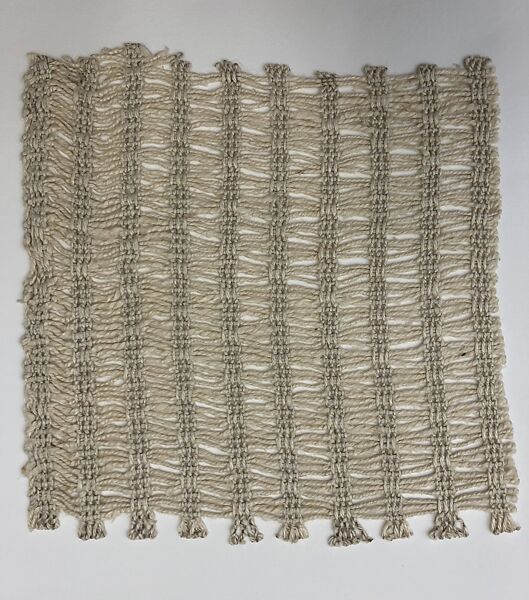 Textile sample, Anni Albers (American (born Germany), Berlin 1899–1994 Orange, Connecticut), Synthetic, possibly fiberglass 