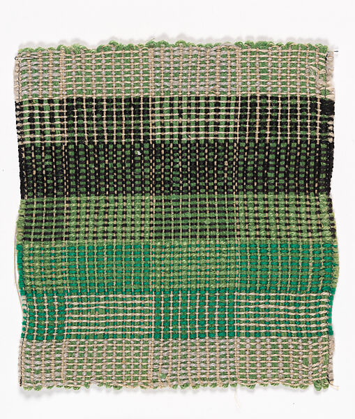 Textile sample, Anni Albers (American (born Germany), Berlin 1899–1994 Orange, Connecticut), Cotton and linen 