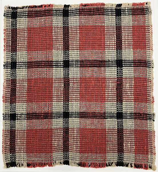 Textile sample, Anni Albers (American (born Germany), Berlin 1899–1994 Orange, Connecticut), Linen and cotton 