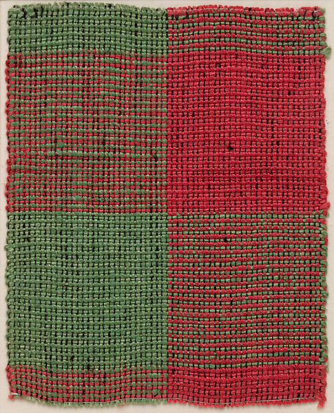 Textile sample, Anni Albers (American (born Germany), Berlin 1899–1994 Orange, Connecticut), Linen and cotton 