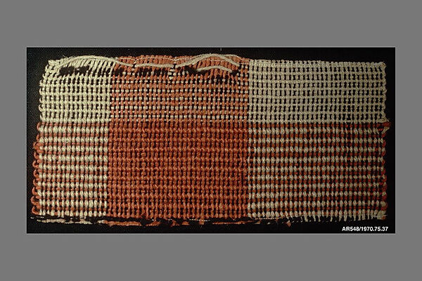 Textile sample, Anni Albers (American (born Germany), Berlin 1899–1994 Orange, Connecticut), Cotton and linen 