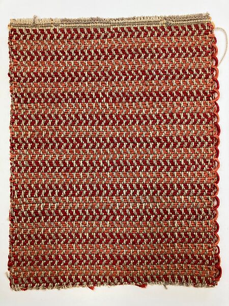 Textile sample, Anni Albers (American (born Germany), Berlin 1899–1994 Orange, Connecticut), Cotton and jute 