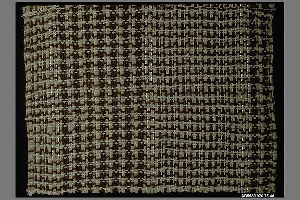 Textile sample, Anni Albers (American (born Germany), Berlin 1899–1994 Orange, Connecticut), Cotton and jute 