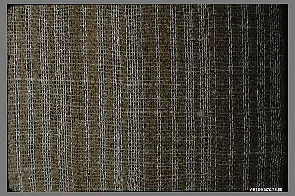 Textile sample, Anni Albers (American (born Germany), Berlin 1899–1994 Orange, Connecticut), Linen and rayon 