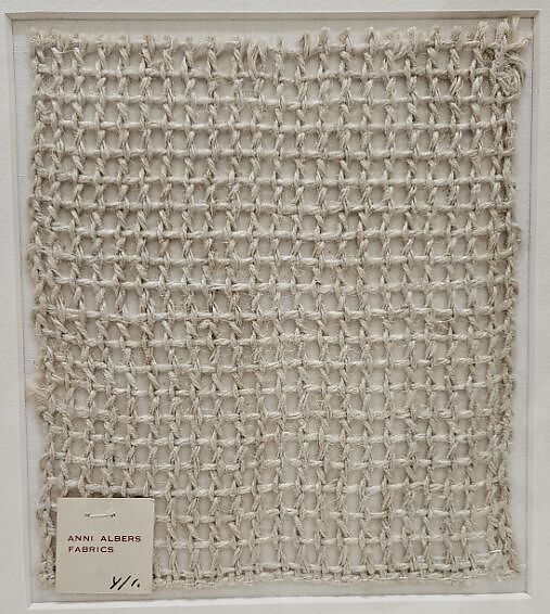 Textile sample, Anni Albers (American (born Germany), Berlin 1899–1994 Orange, Connecticut), Linen 