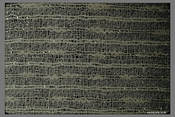 Textile sample, Anni Albers (American (born Germany), Berlin 1899–1994 Orange, Connecticut), Cotton and cellophane 