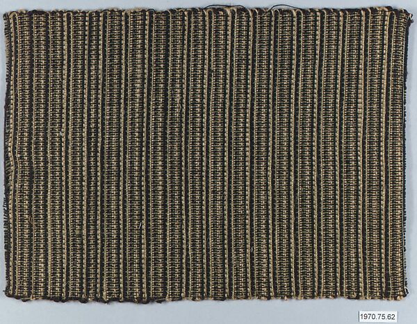 Textile sample, Anni Albers (American (born Germany), Berlin 1899–1994 Orange, Connecticut), Cotton and linen 