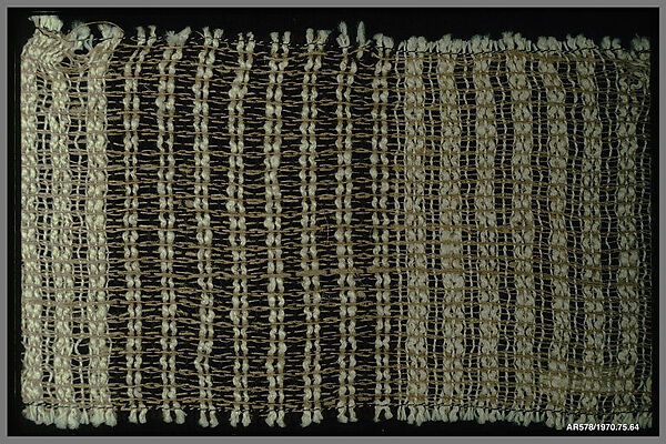 Textile sample, Anni Albers (American (born Germany), Berlin 1899–1994 Orange, Connecticut), Cotton and linen 