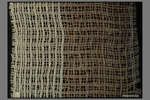 Textile sample, Anni Albers (American (born Germany), Berlin 1899–1994 Orange, Connecticut), Cotton and linen 