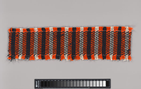 Textile sample, Anni Albers (American (born Germany), Berlin 1899–1994 Orange, Connecticut), Linen and cotton
