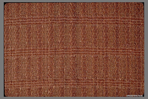 Textile sample, Anni Albers (American (born Germany), Berlin 1899–1994 Orange, Connecticut), Waxed cord, cotton 