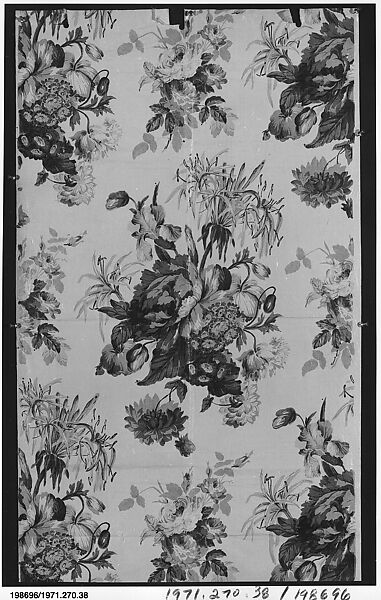 Textile sample, Unknown Designer, Block-printed cotton 