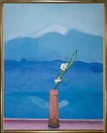 Mount Fuji and Flowers, David Hockney (British, born Bradford, 1937), Acrylic on canvas 