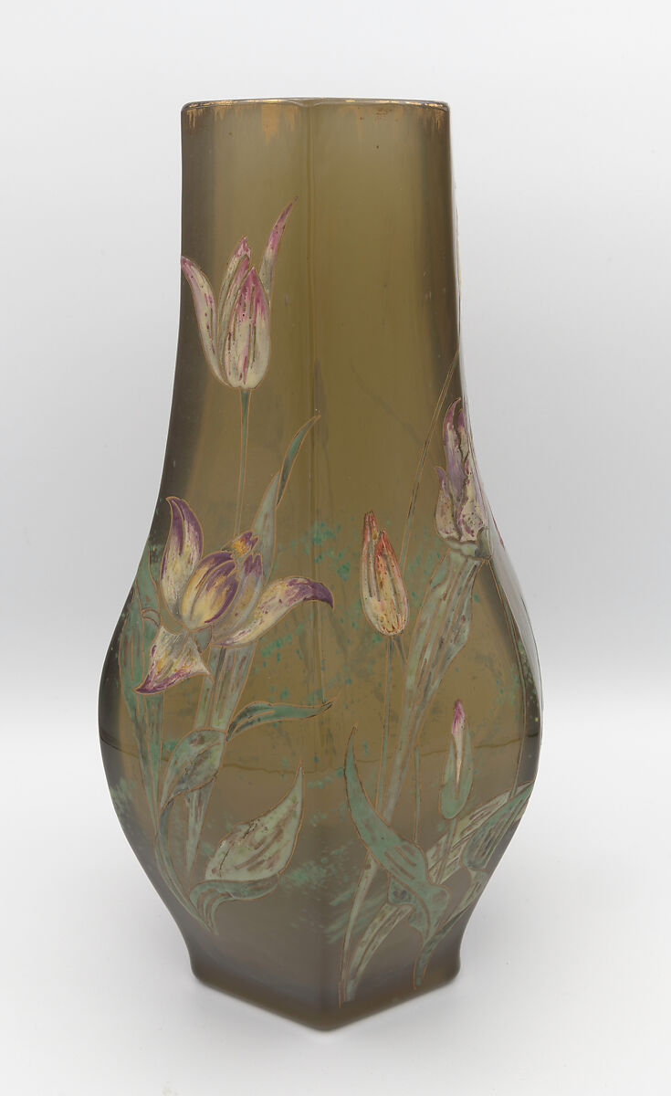 Vase, Emile Gallé (French, Nancy 1846–1904 Nancy), Glass, enamel