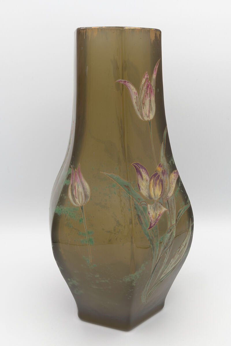 Vase, Emile Gallé (French, Nancy 1846–1904 Nancy), Glass, enamel 