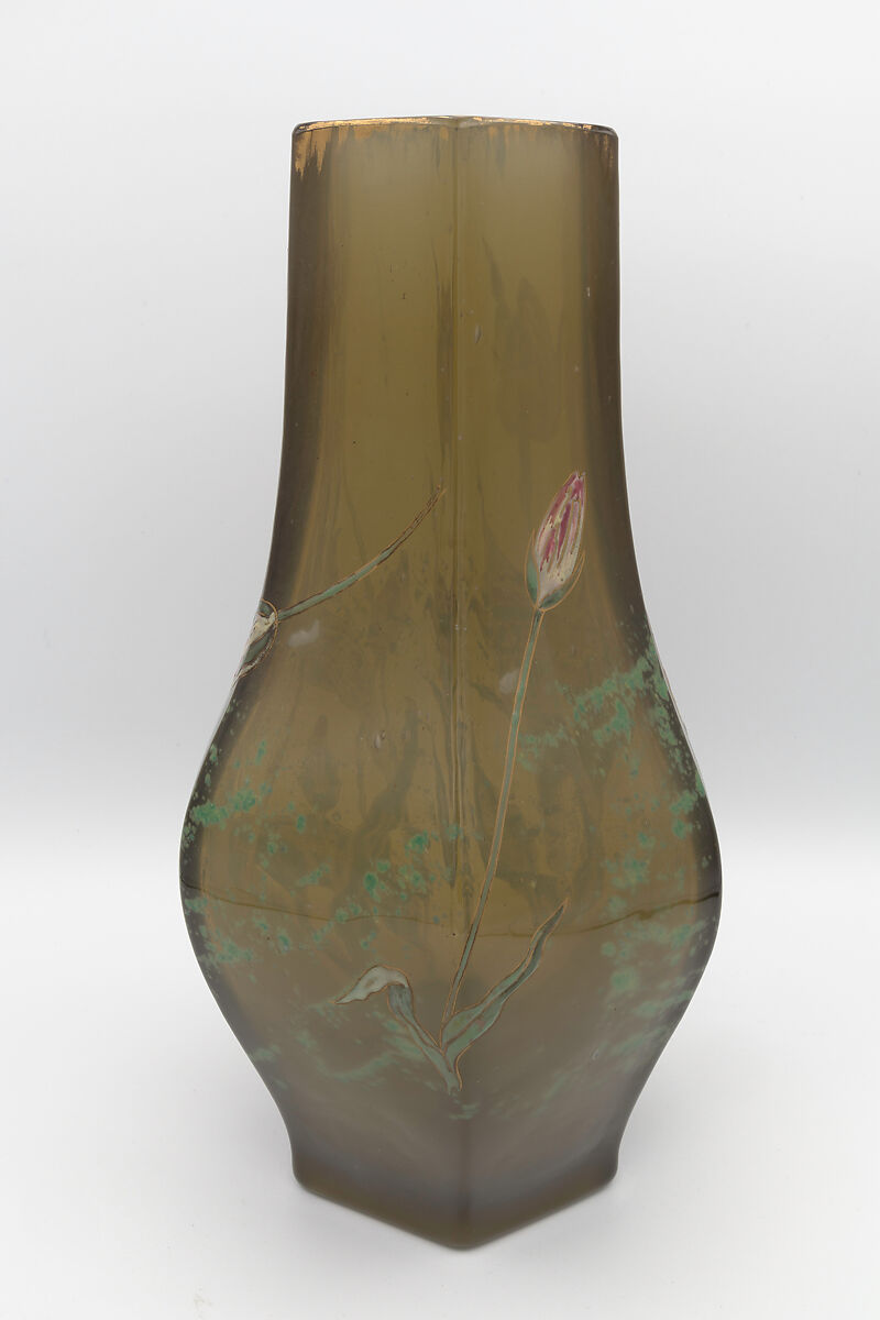 Vase, Emile Gallé (French, Nancy 1846–1904 Nancy), Glass, enamel
