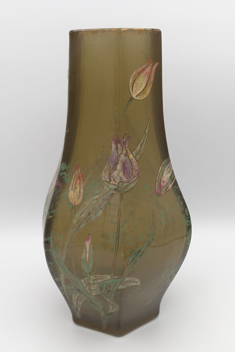 Vase, Emile Gallé (French, Nancy 1846–1904 Nancy), Glass, enamel
